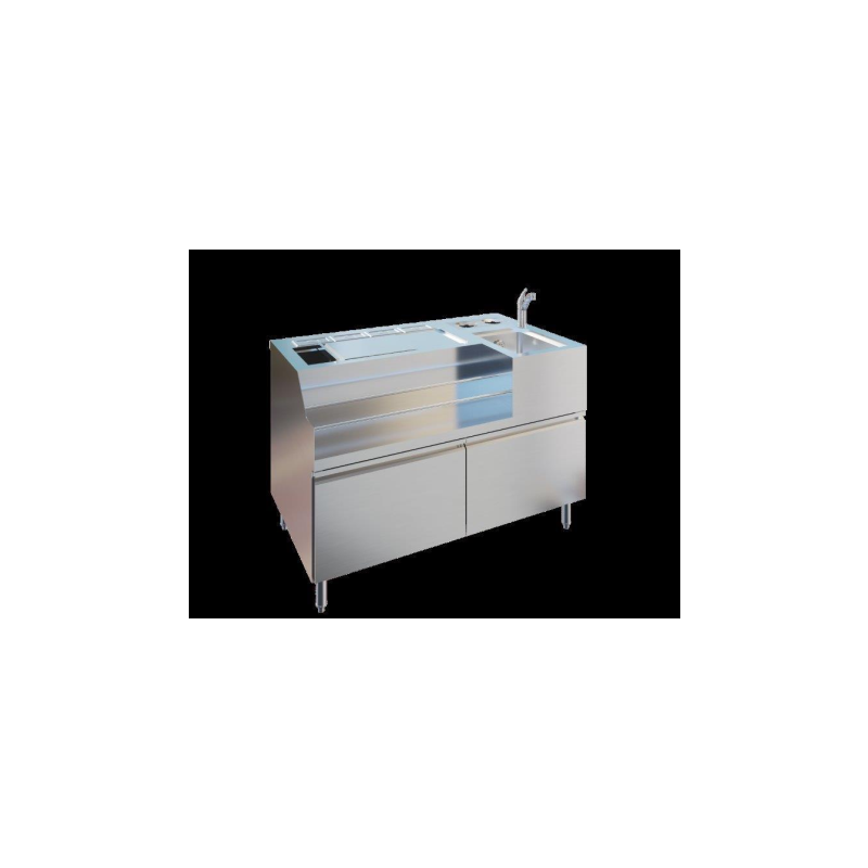 Stainless steel bar and Cocktail Station